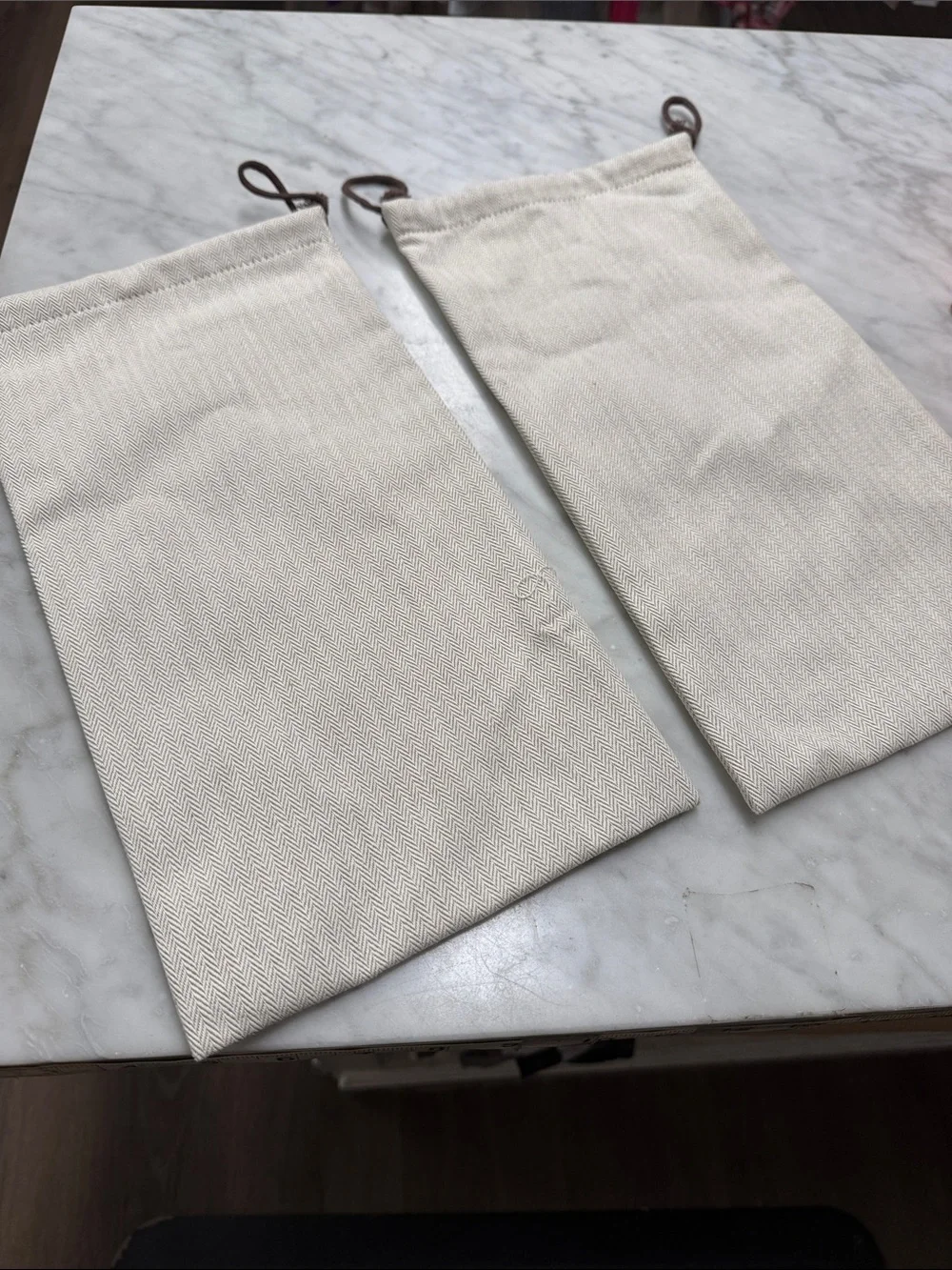 Hermes Classic Box with Lid, Two Sleeper Bag and Ribbon